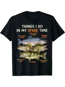 Funny Fishing Apparel for Men, Youth And Boys Bass Lovers T-Shirt Clothing (Color: Black, size: XXXL)
